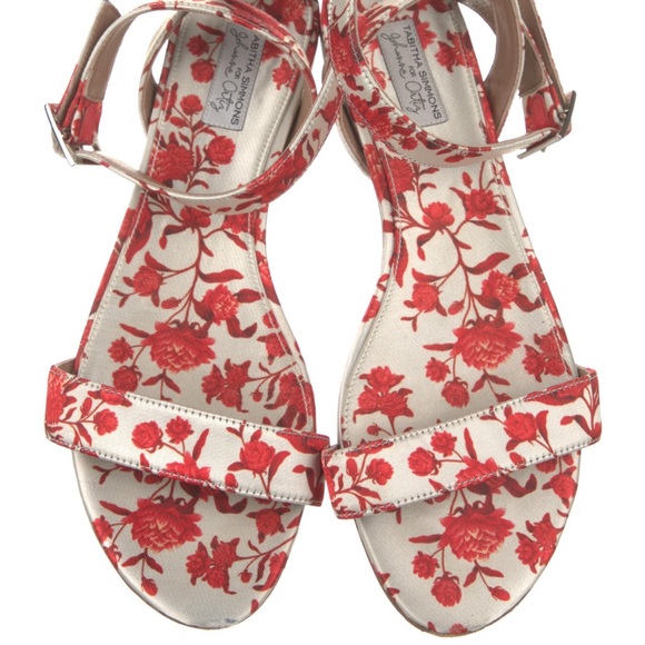 Tabitha Simmons Floral Printed Sandals - Picture 1 of 4
